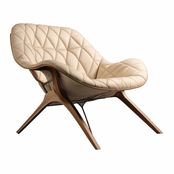 Modern Armchair with Lumbar